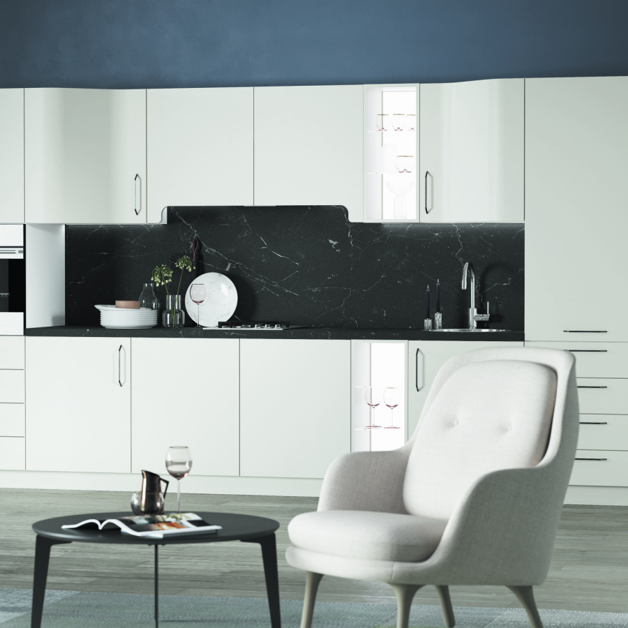 РИМИ - Современные кухни - Майами (криволинейные фасады)