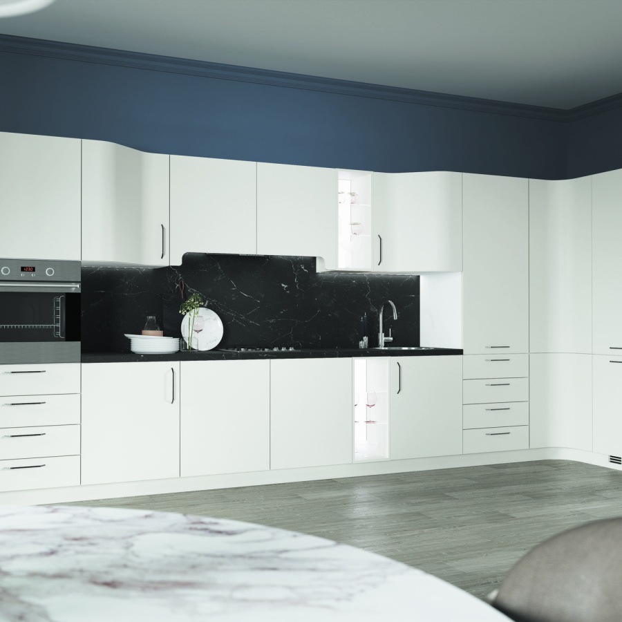 РИМИ - Современные кухни - Майами (криволинейные фасады)