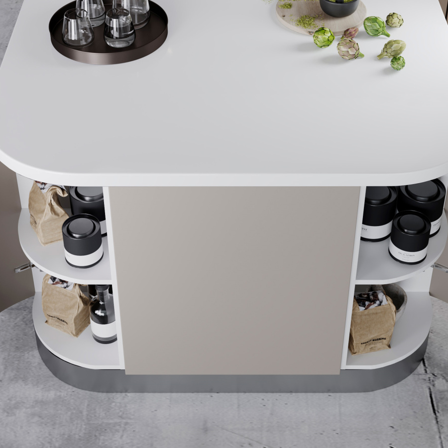 РИМИ - Современные кухни - Майами (криволинейные фасады)