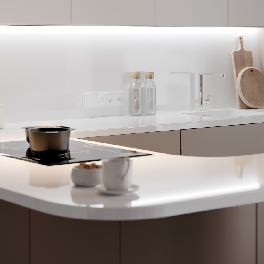 РИМИ - Современные кухни - Майами (криволинейные фасады)